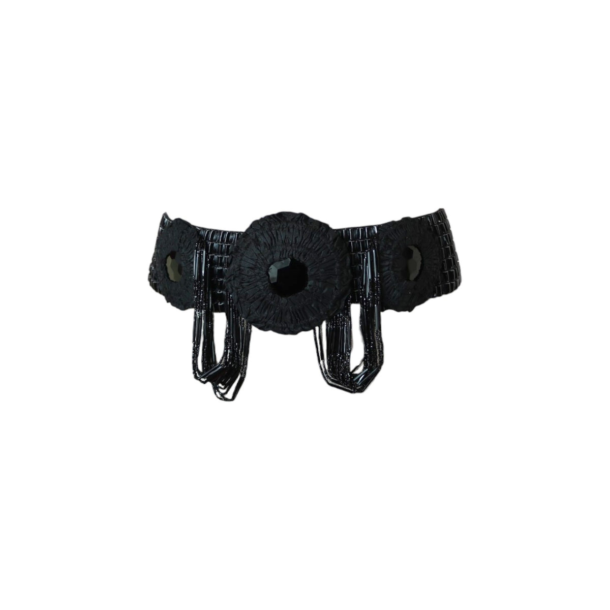 Black Jet Gemstone Hip Belt HUMBLE x HTC Gemstone Studded Black Belt – HUMBLE REPRODUCTION main image 3