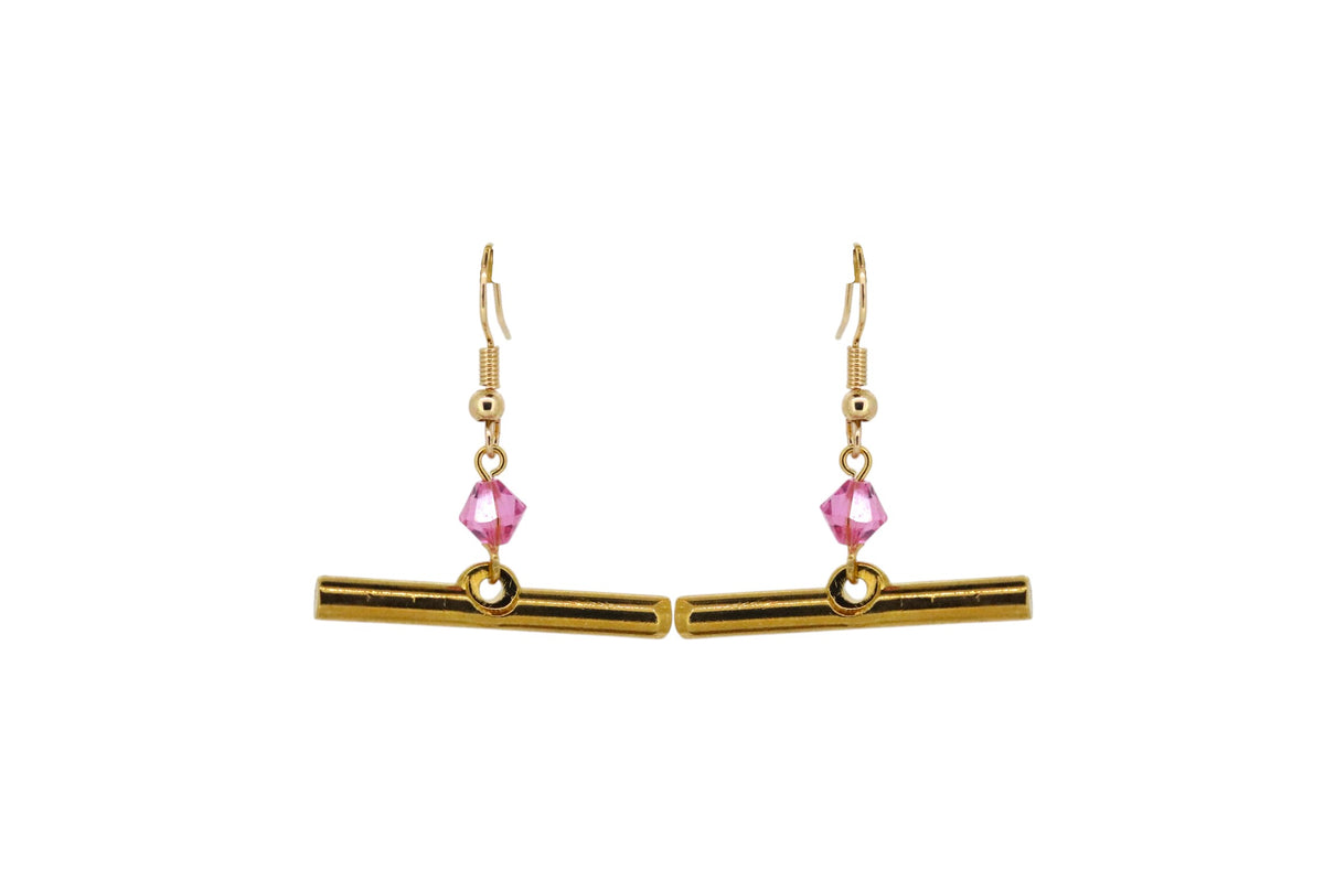 Crystal Bar Earrings