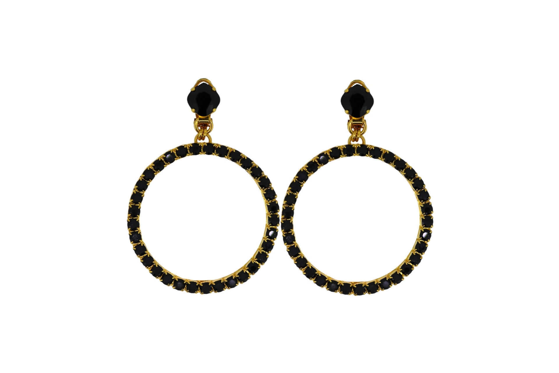 Medium Hoop Earrings Gold