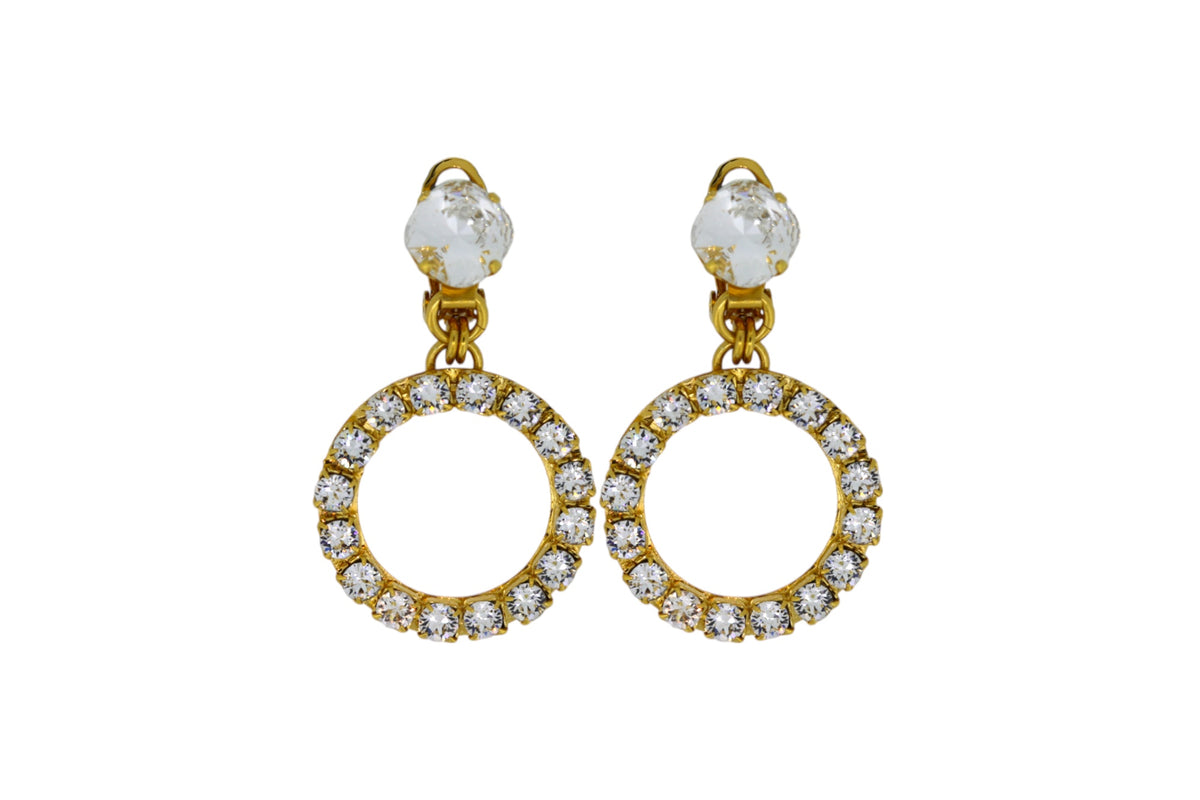 Small Clear Hoop Earrings