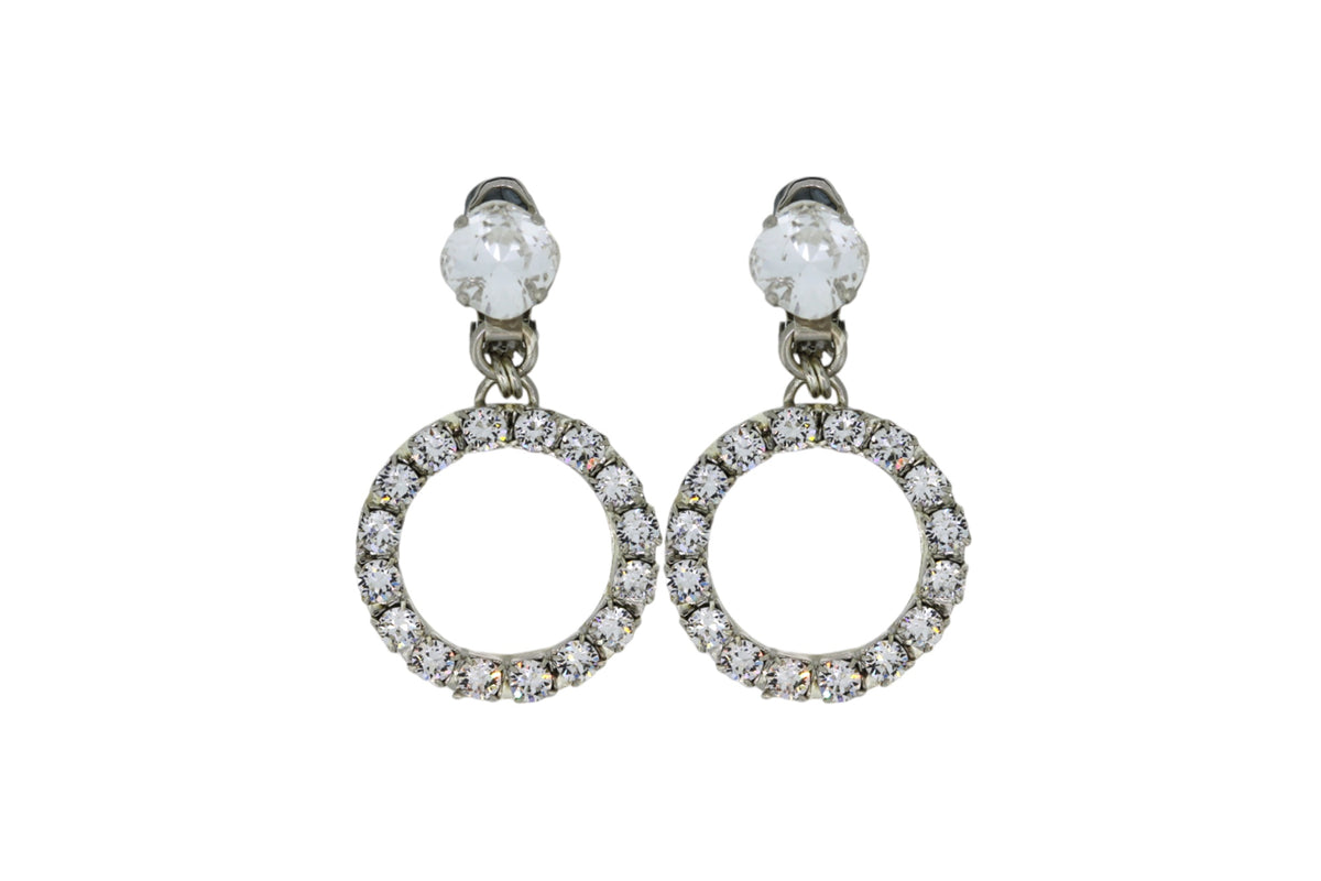 Small Clear Hoop Earrings