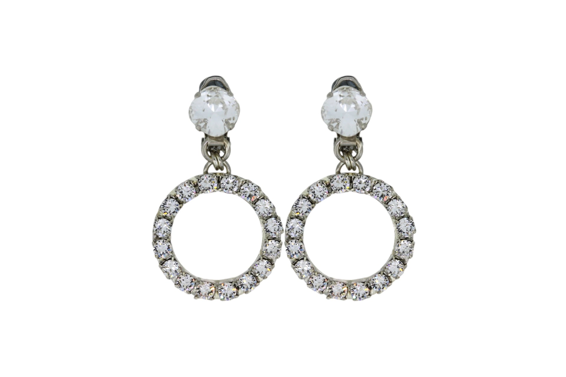 Small Clear Hoop Earrings