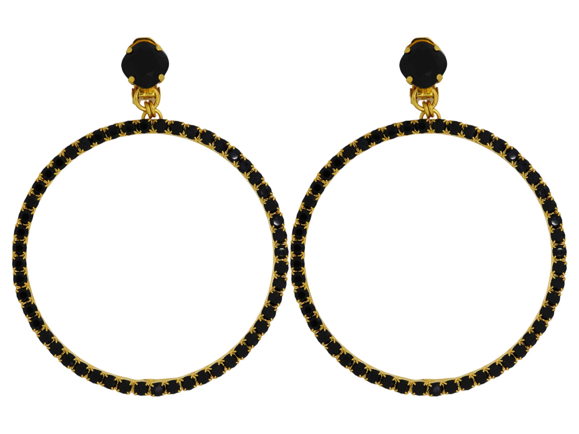 Large Hoop Earrings Gold