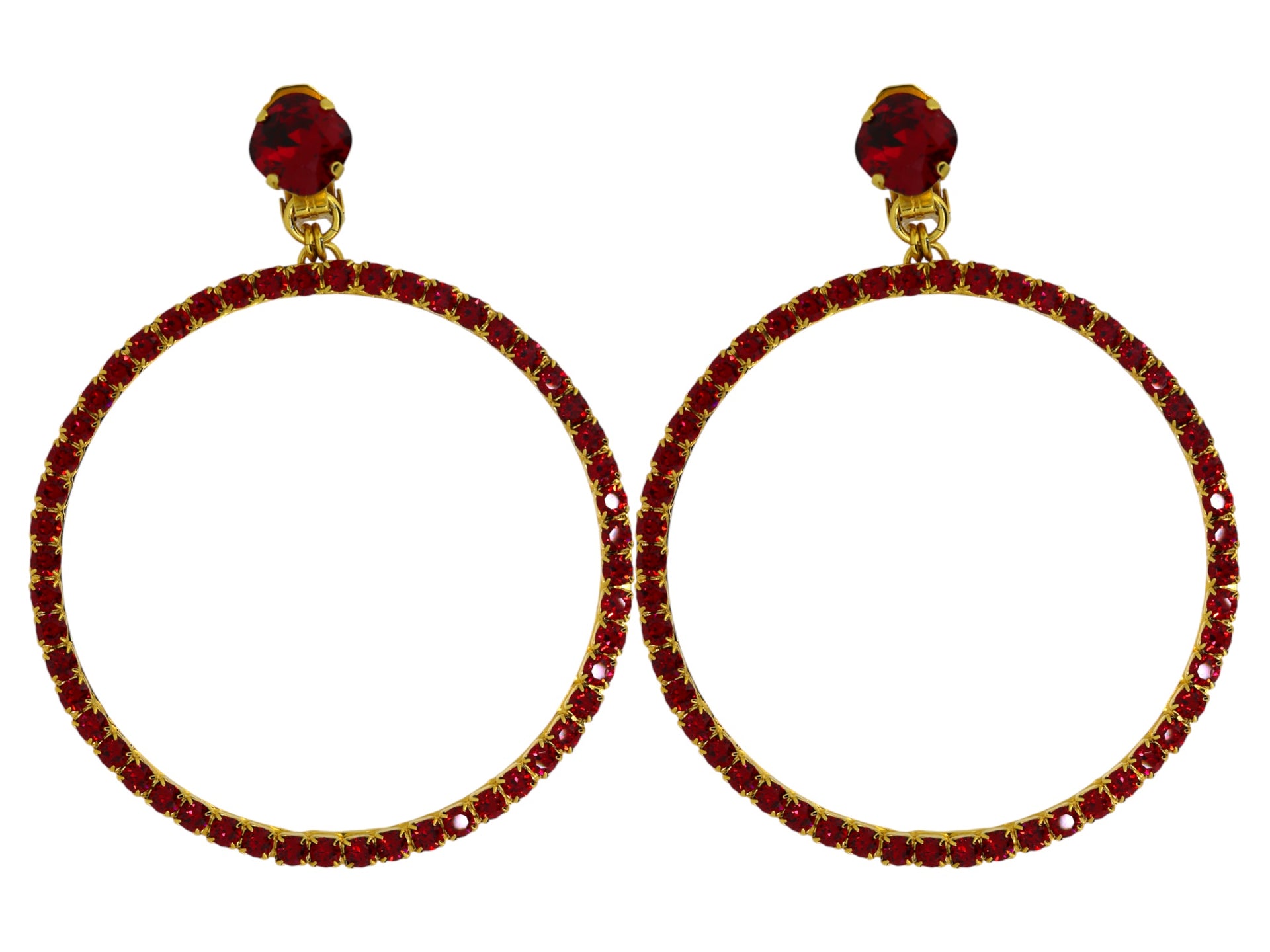 Large Hoop Earrings Gold