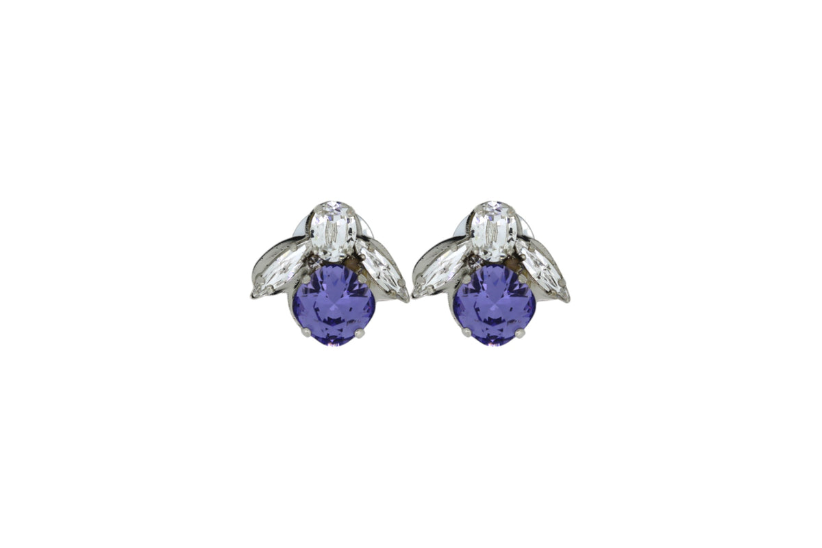 Bee Earrings Platinum
