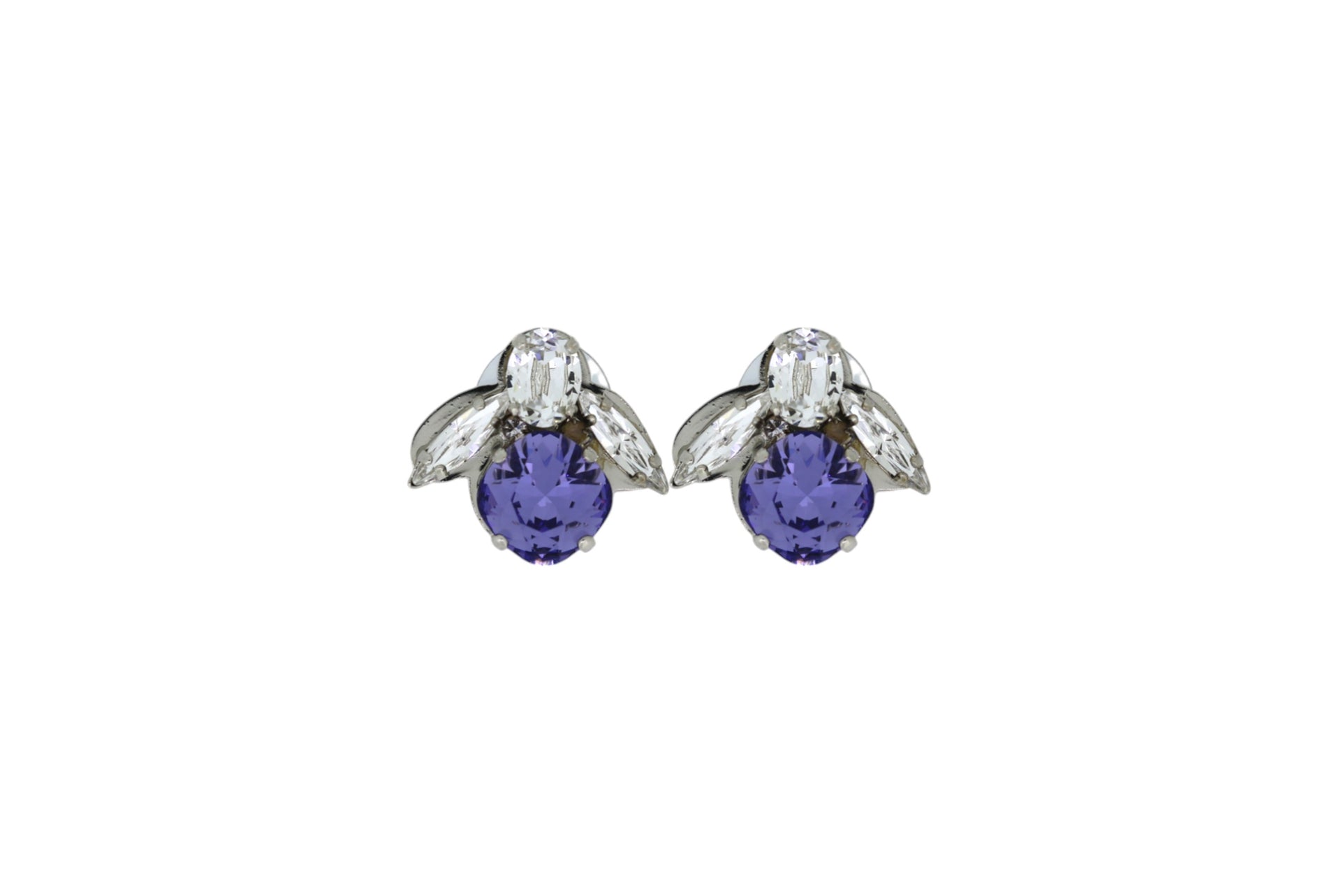 Bee Earrings Platinum