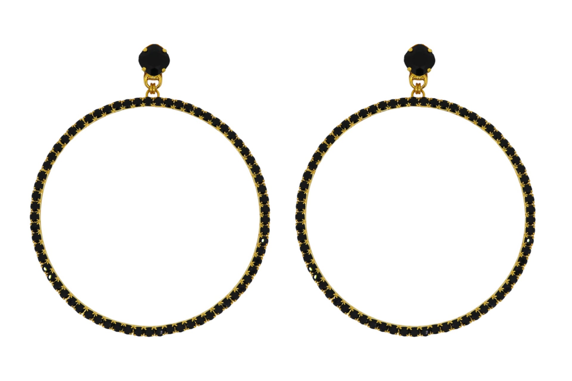 Jumbo Hoop Earrings Gold
