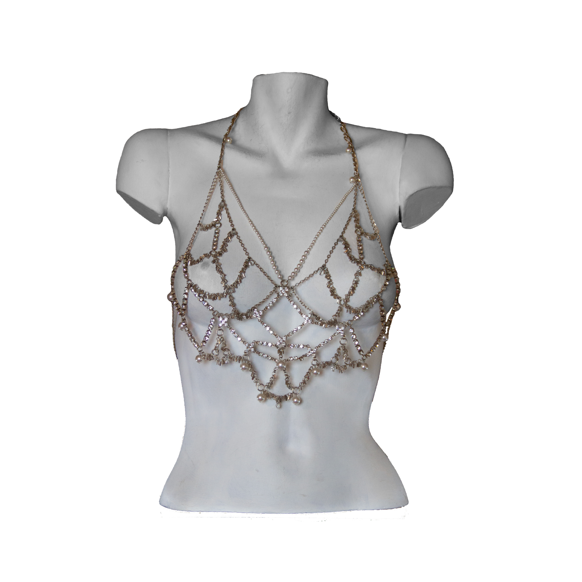 Silver body 2025 chain necklace