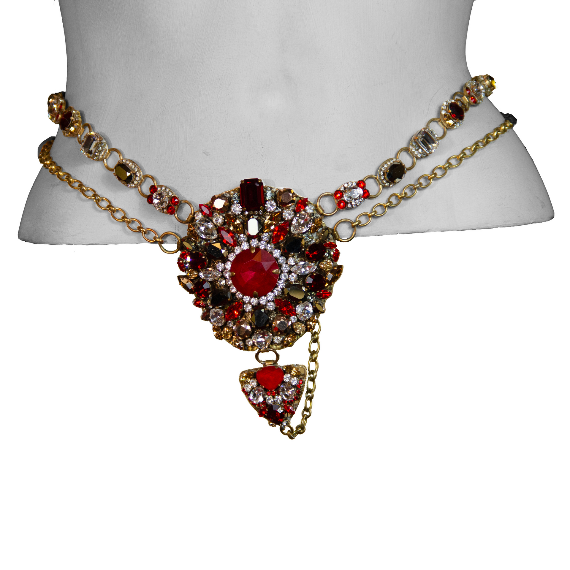 Ruby Crystal Thong