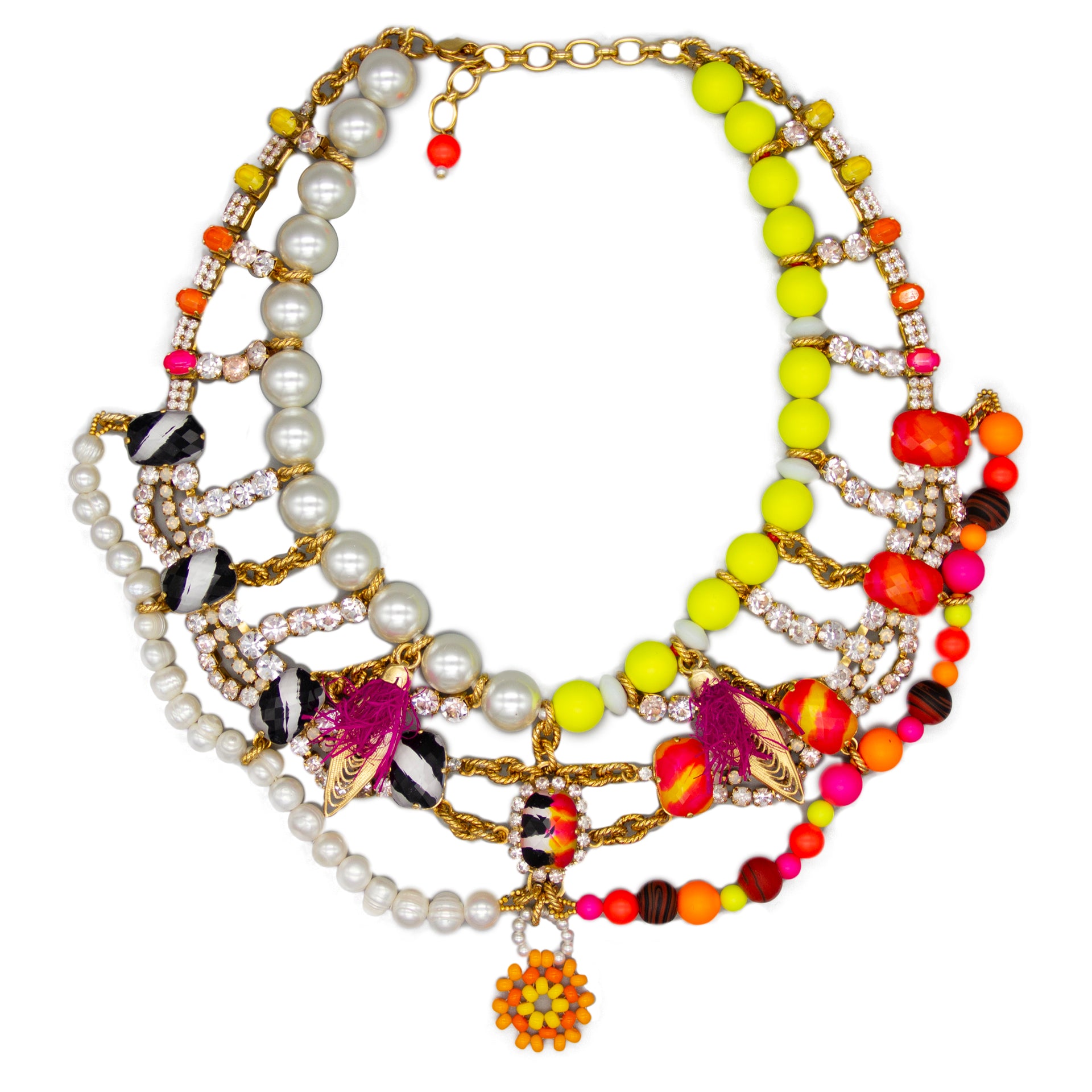 Zofia Strand Necklace Pinks